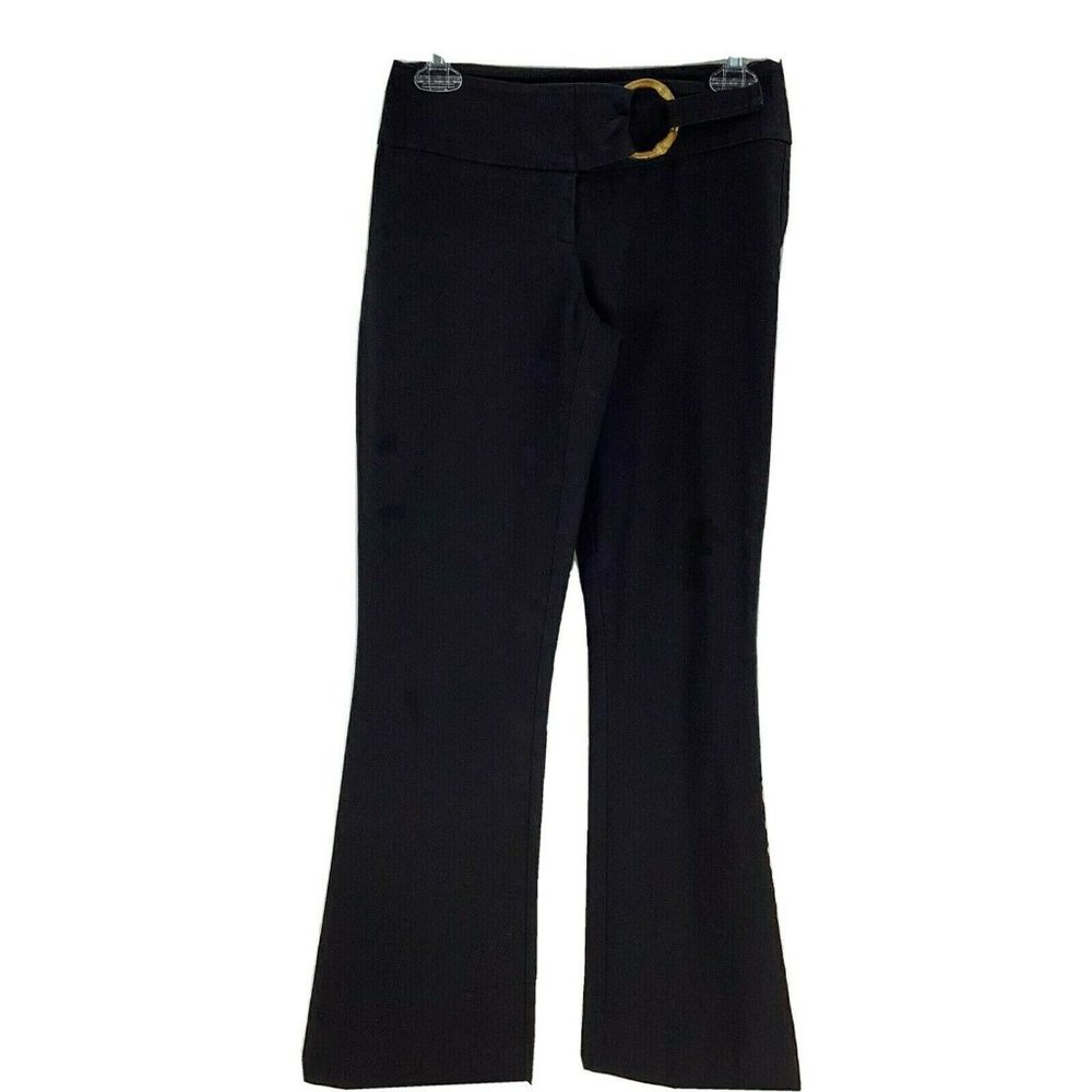 CACHE Women's Size 2 Pants Inseam 29.5 Black Cotton Spandex USA Made